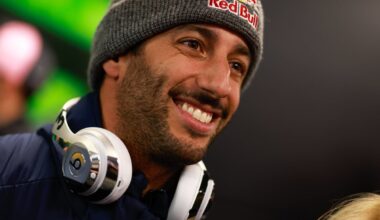 An image of Daniel Ricciardo at the 2023 Las Vegas GP
