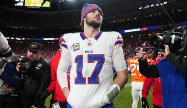 Bills QB Josh Allen spotted on crutches after having surgery on broken foot