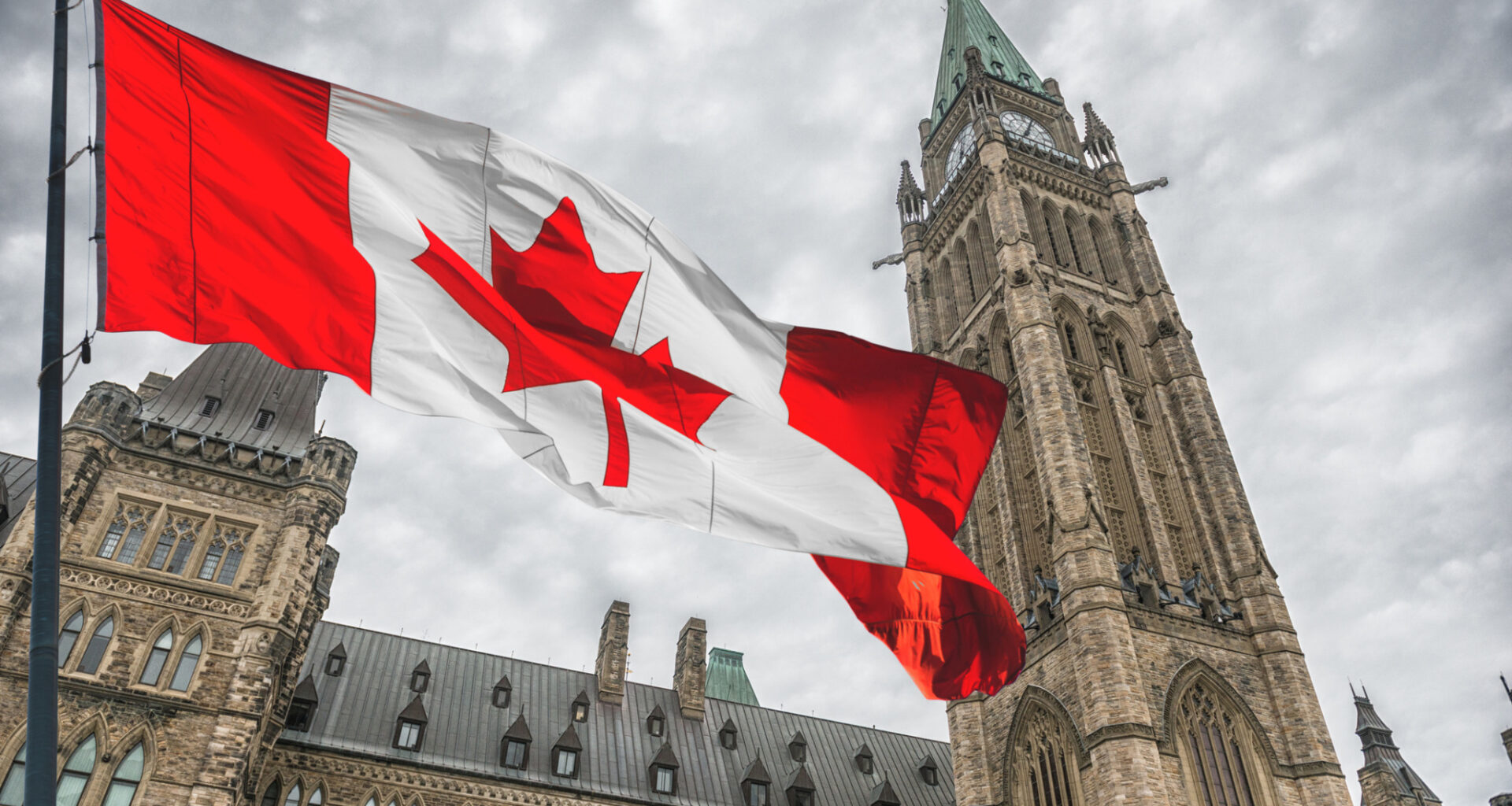 canadian national flag in ottawa