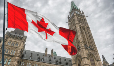 canadian national flag in ottawa