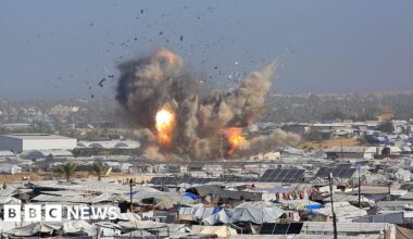 Israeli air strikes kill at least 27 Palestinians in Gaza, rescue officials say - BBC
