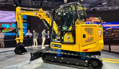 Caterpillar excavator at CES