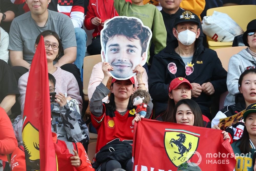 Fans of Charles Leclerc, Ferrari