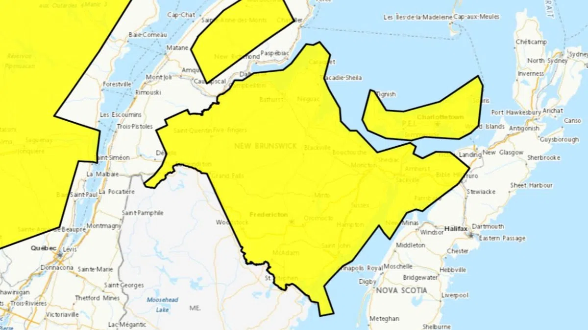 Arctic chill coming to New Brunswick this weekend