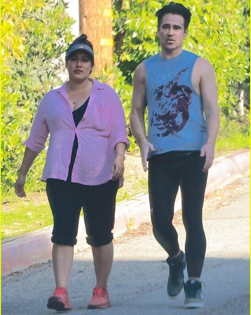 colin farrell catches up with qorianka kilcher 015269290