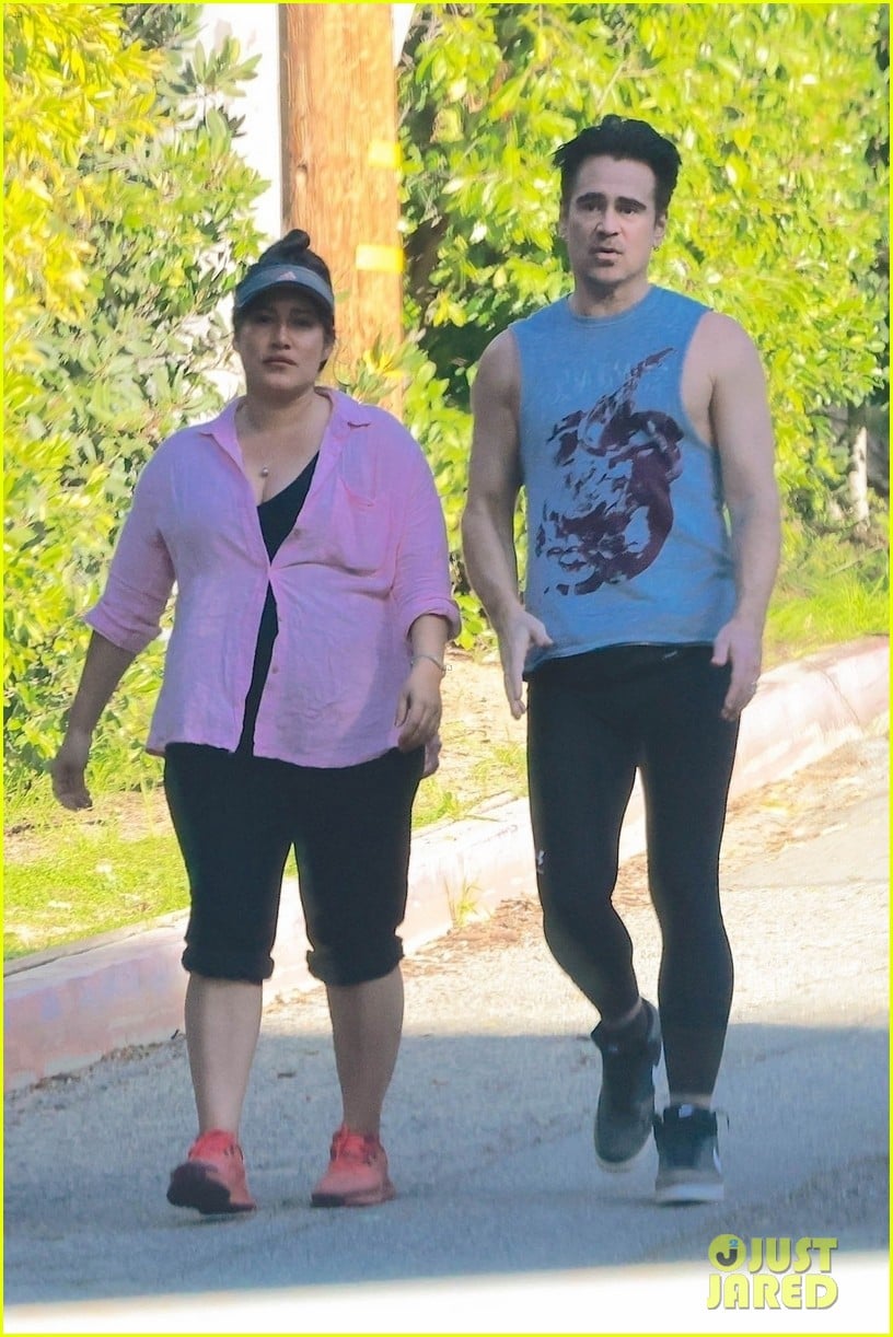 colin farrell catches up with qorianka kilcher 015269290