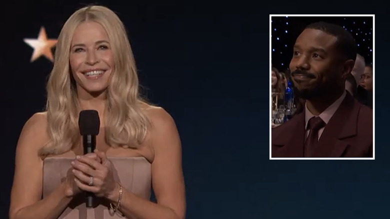 Chelsea Handler and Michael B. Jordan