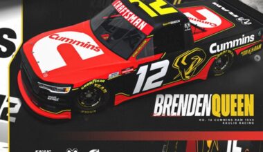 Brenden 'Butterbean' Queen will drive the No. 12 Cummins Ram 1500. Image provided by Kaulig Racing.