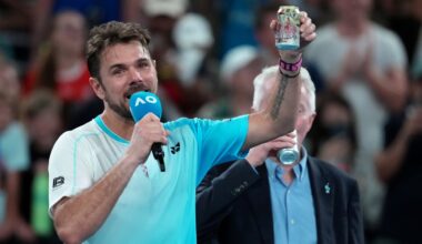 Cheers! Stan Wawrinka bids farewell at Australian Open with beers and gratitude
