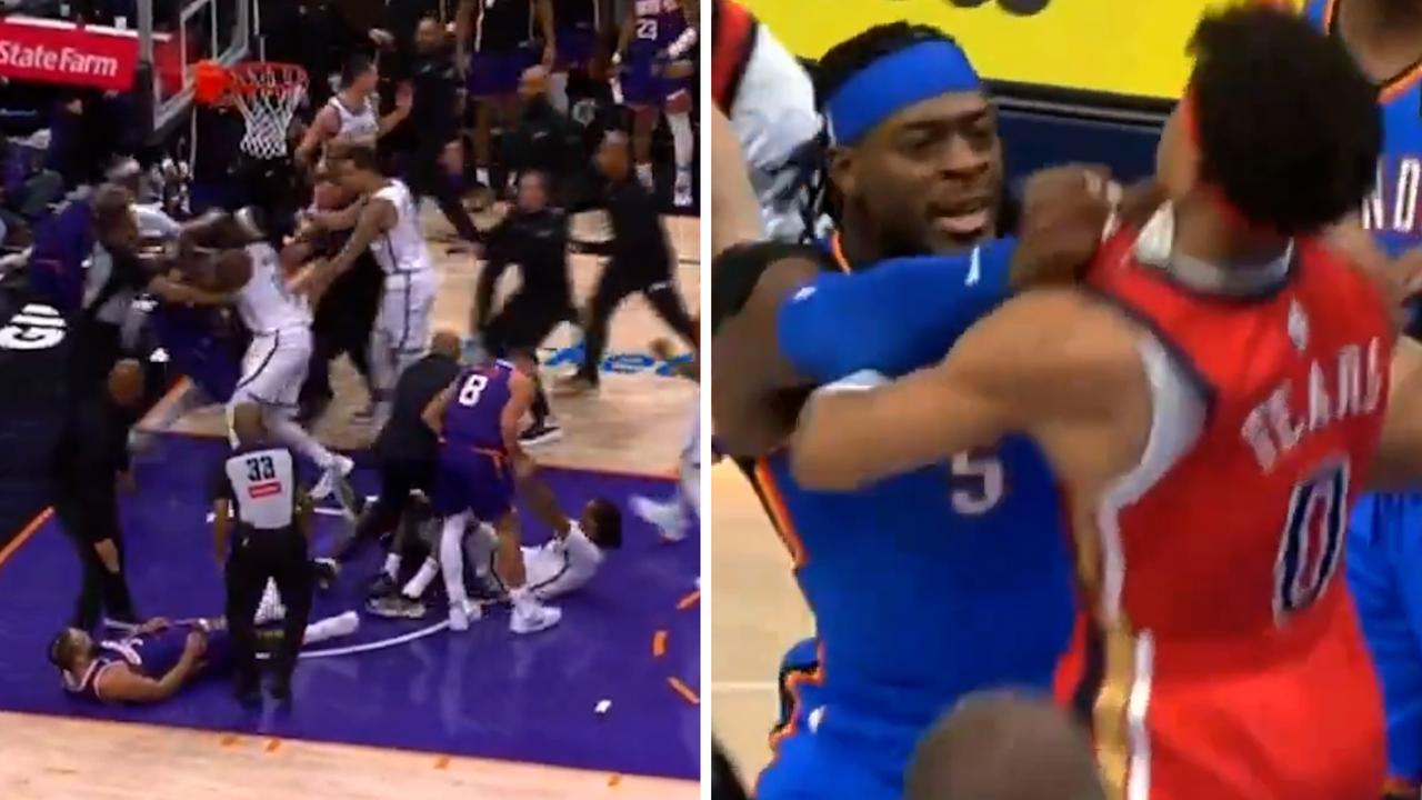Fights break out in Phenx Suns win over Brooklyn Nets and Oklahoma City Thunder victory over New Orleans Pelicans