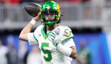 2026 NFL mock draft: Jets pivot at QB after Dante Moore returns to Oregon