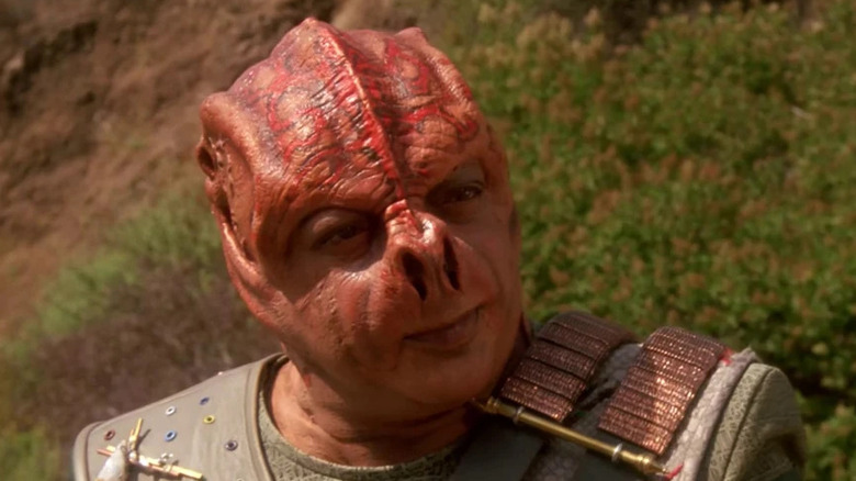 Dathon looking frustrated on Star Trek: The Next Generation