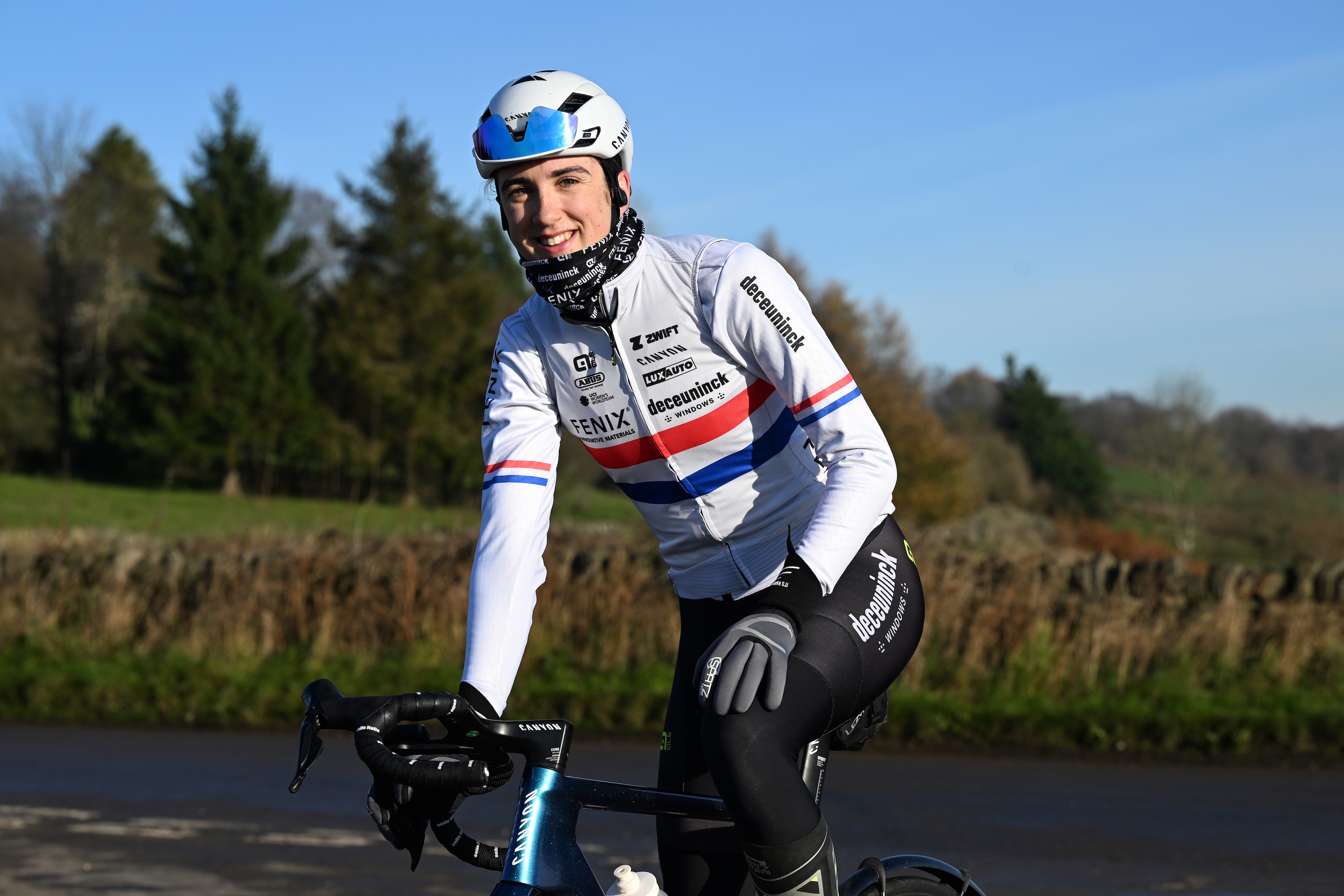 UK National champion Millie Couzens in full winter kit