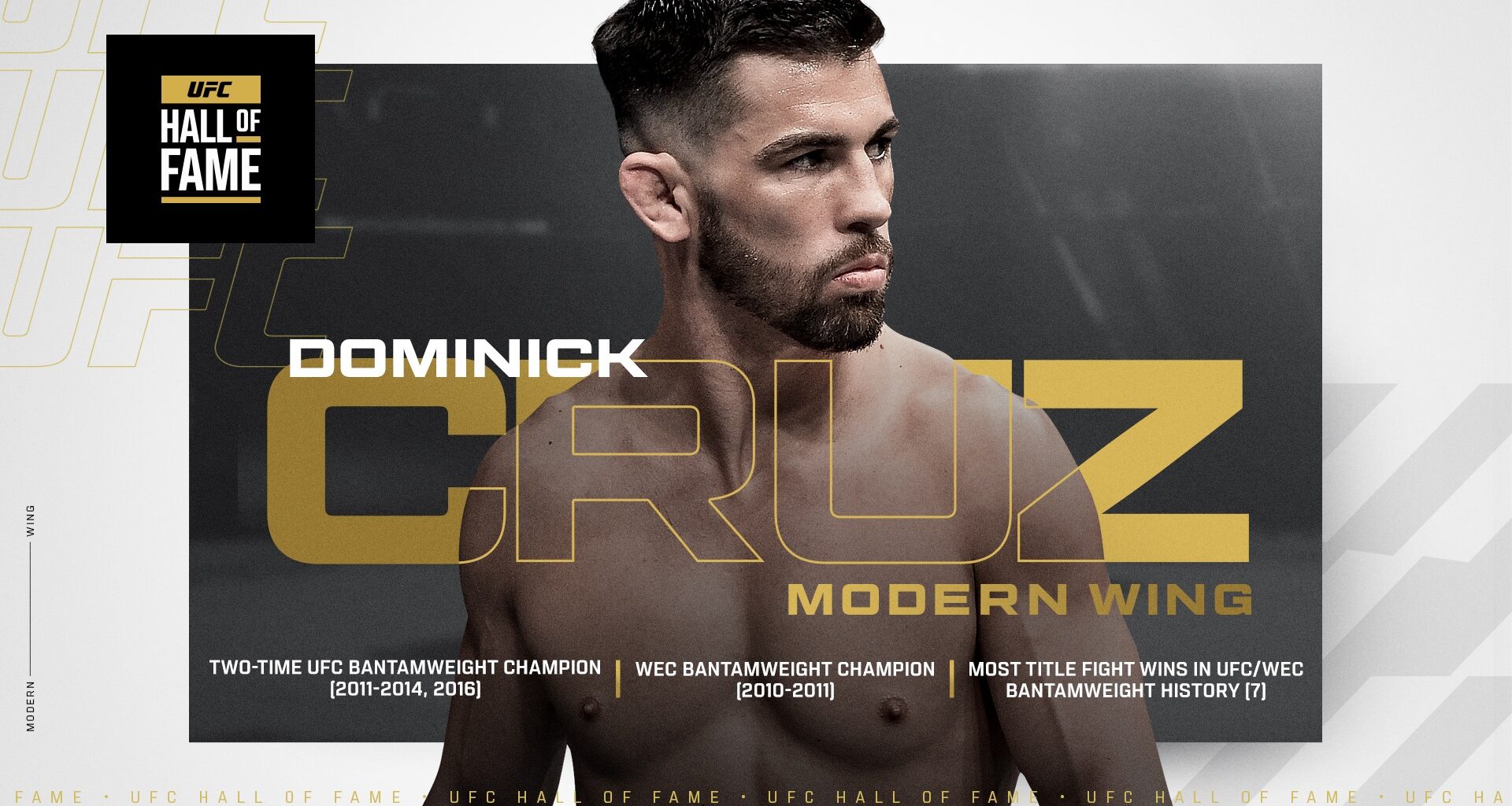 Dominick Cruz, UFC Hall of Fame