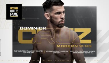 Dominick Cruz, UFC Hall of Fame