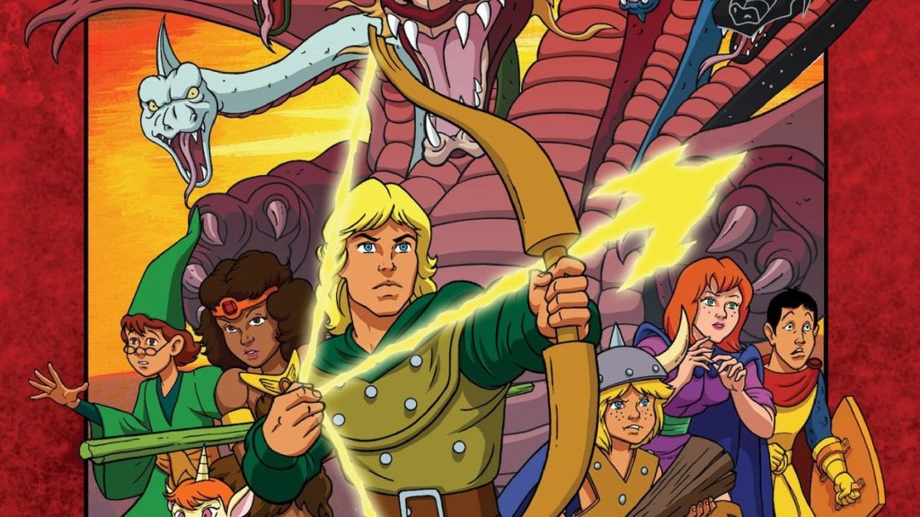 A promotional image for the animated Dungeons & Dragons TV show