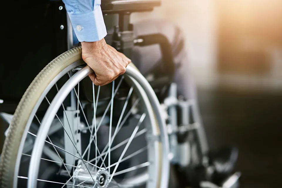 Getty Man in a wheelchair