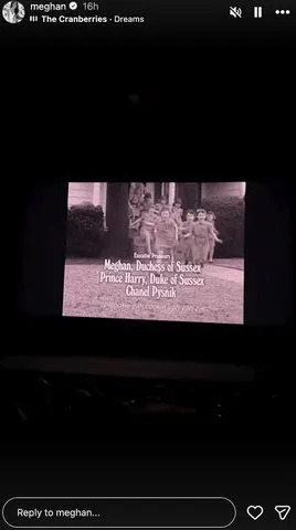 Meghan, Duchess of Sussex/Instagram Meghan Markle's Instagram Stories.
