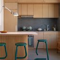 E44 Laneway House / Imu Chan Architecture - Interior Photography, Kitchen, Wood, Countertop, Chair