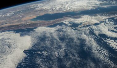 This is an image of Earth from space Credits: NASA / CC BY NC 2.0