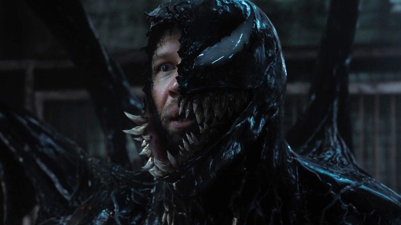 Eddie Brock and Venom merging in 