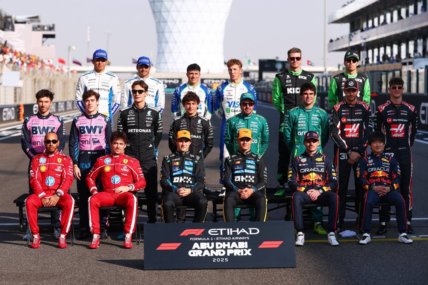 The traditional end of year F1 group photo