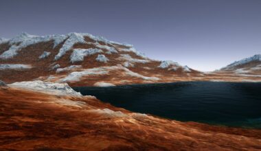 Extremely Detailed And Realistic High Resolution 3d Illustration Of A Mars Like Planet With Water