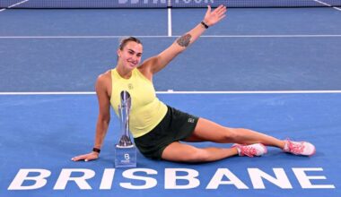 Aryna Sabalenka wins Brisbane title with statement performance against Marta Kostyuk