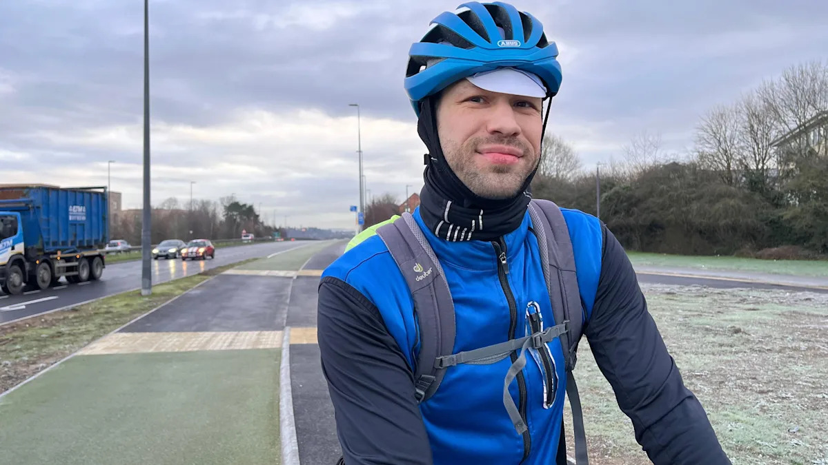Cyclists concerned about 'slippery' new cycle lane