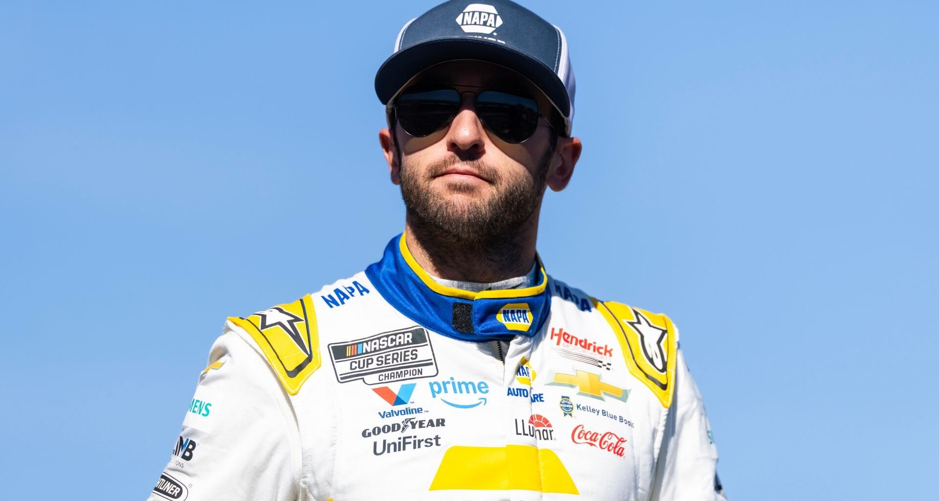 Chase Elliott answers questions from the media during NASCAR Cup Series Playoff Media Day at Charlotte Convention Center.