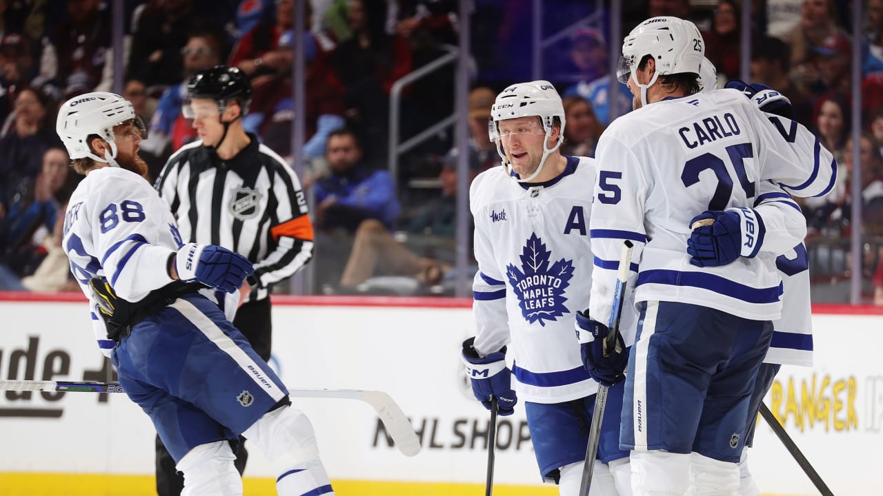 Maple Leafs edge Avalanche in OT, extend point streak to 10