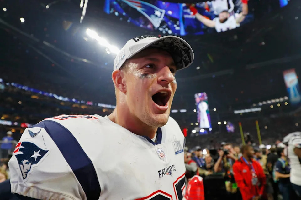 Rob Gronkowski admitted to being frugal with his NFL salary because he was not sure when his football career would end (Getty Images)