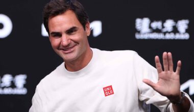 Roger Federer during his press conference on Thursday afternoon at Melbourne Park.