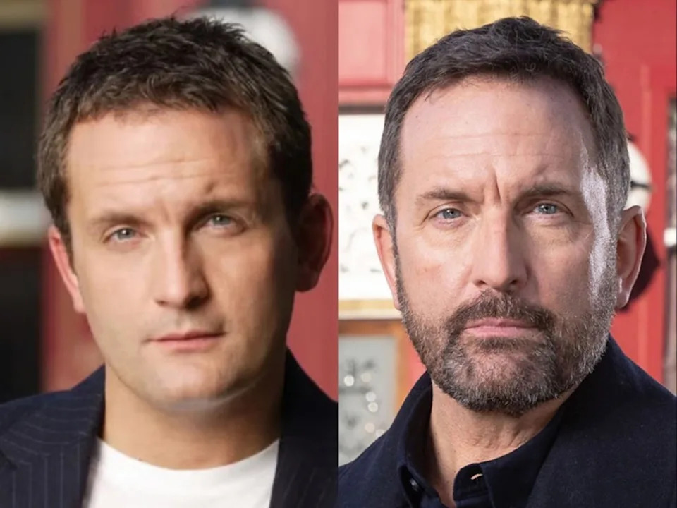 Joel Beckett as Jake Moon in 'EastEnders – then and now (BBC)