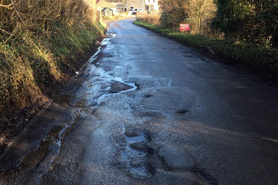 Ford Road Potholes in Hinton by Tass Whitby