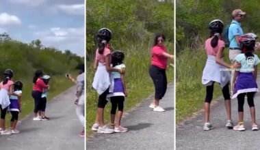 Social media users slam parents after noticing how close kids are to unpredictable predator: 'Serious danger'