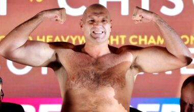 Tyson Fury shows off retirement belly in shirtless training video