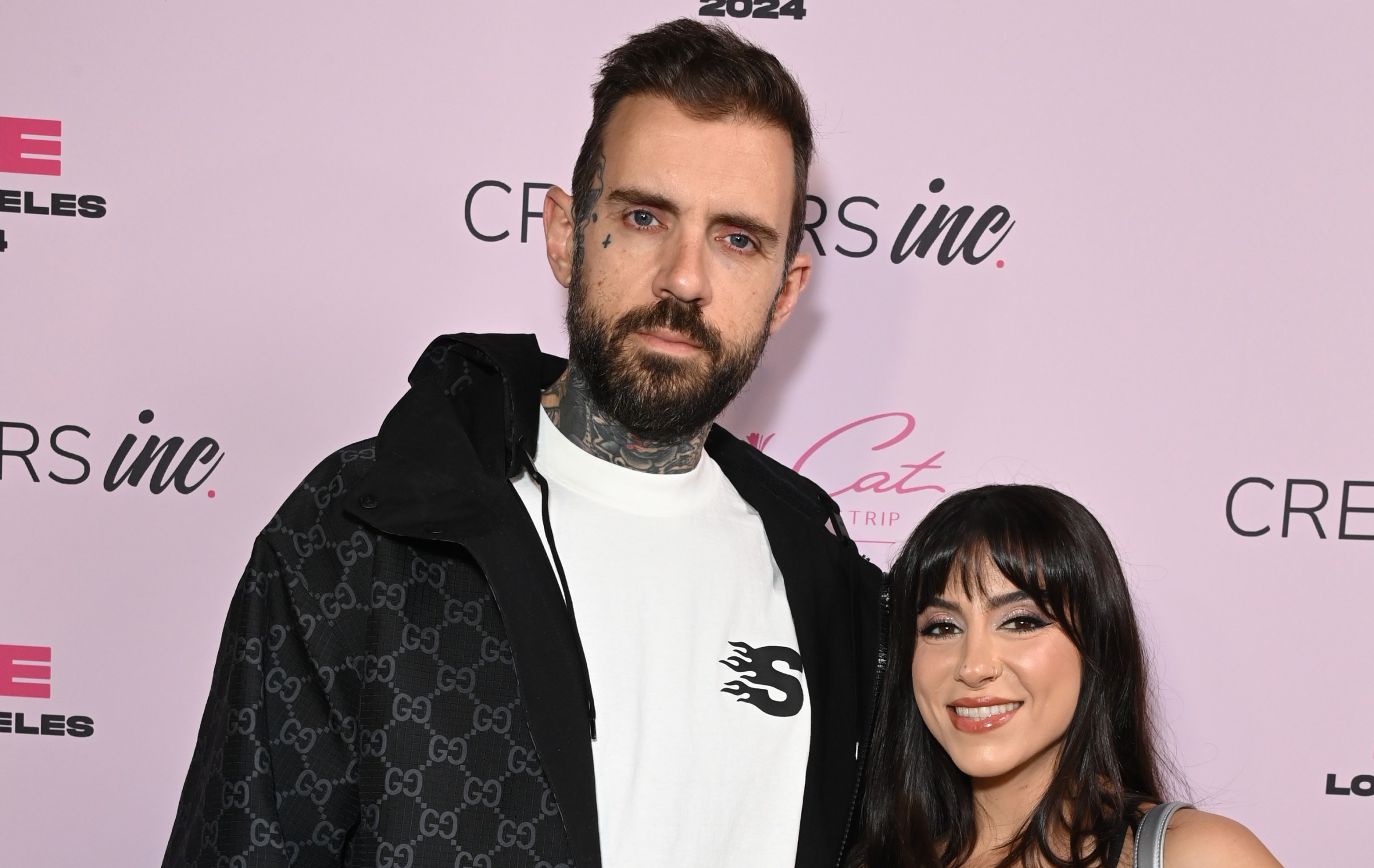 LOS ANGELES, CALIFORNIA - DECEMBER 31: Adam22 and Lena The Plug attend Creators Inc NYE 2024 on December 31, 2023 in Los Angeles, California. (Photo by Jon Kopaloff/Getty Images for Creators Inc.)