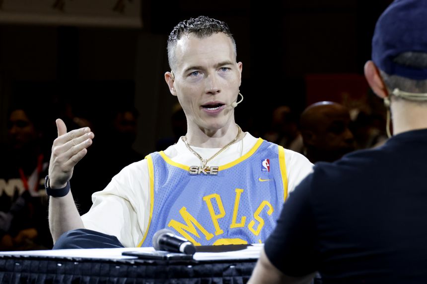 DJ Skee speaks during Fanatics Fest NYC in 2024.