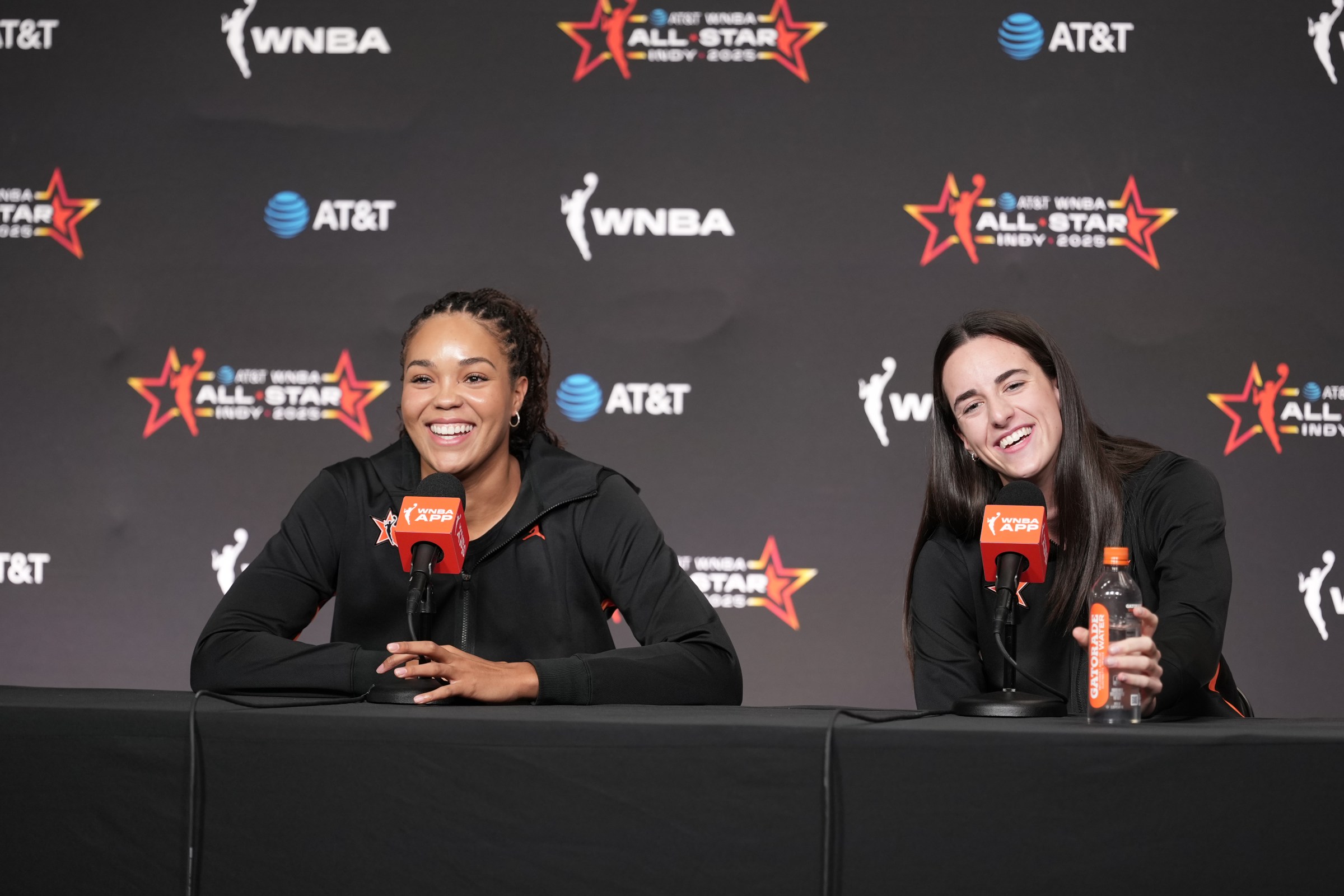 Napheesa Collier and Caitlin Clark.