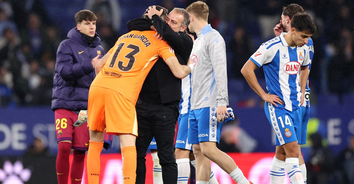 ‘We didn’t deserve it’ - Hansi Flick thanks Joan Garcia after Barcelona beat Espanyol