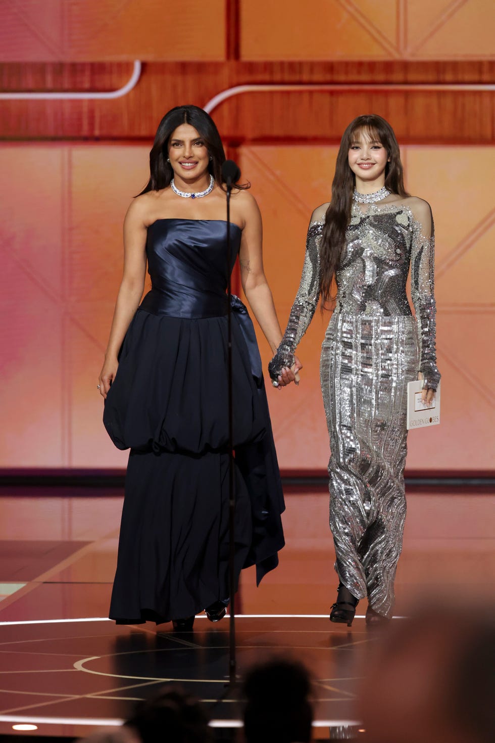 priyanka chopra and lisa at the 83rd annual golden globes held at the beverly hilton on january 11, 2026 in beverly hills, california. (photo by rich polk/2026gg/penske media via getty images)