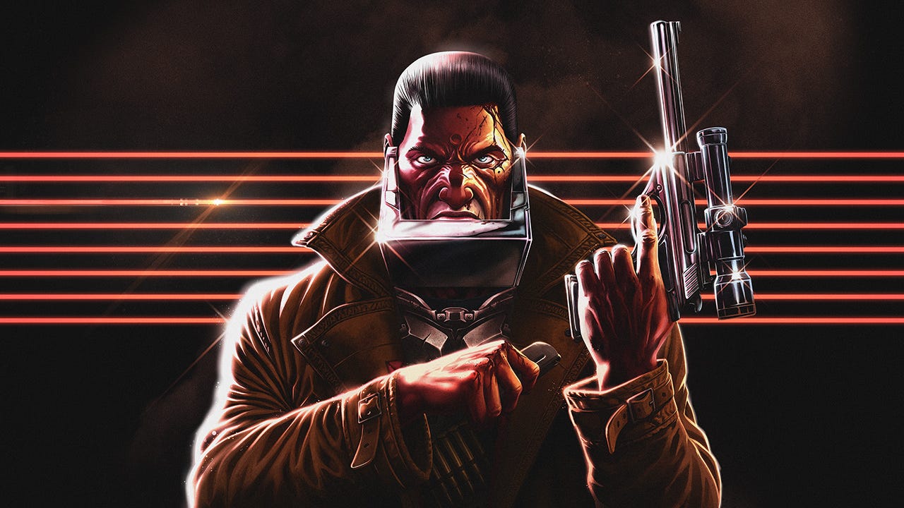 Huntdown: Overtime, an Over-the-Top Pixel-Art Roguelike Prequel, Announced for PC