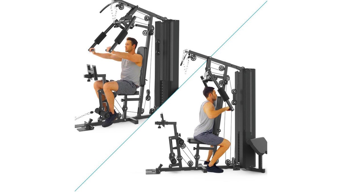 Get a full-body workout without leaving the house with this all-in-one home gym.