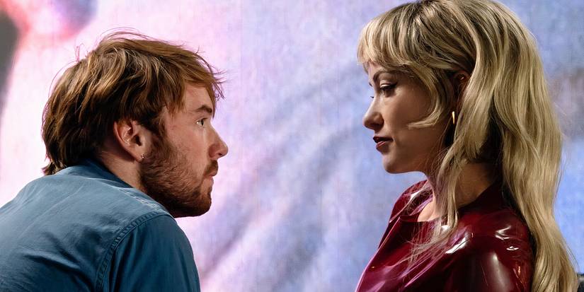 Cooper Hoffman and Olivia Wilde in erotic comedy movie I Want Your Sex 