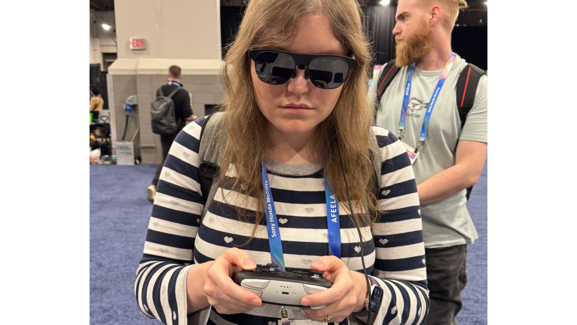 The Author playing the Nintendo Switch 2 with the XREAL 1S