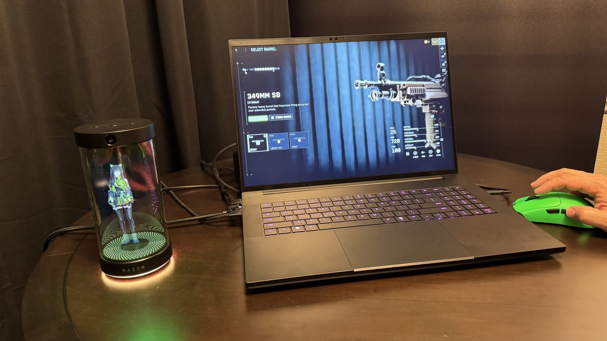 Razer Project AVA Kira helping out in 'Battlefield 6'