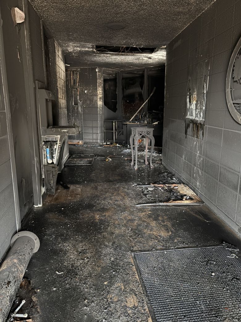 Several Torah scrolls were destroyed, according to the American Jewish Committee.