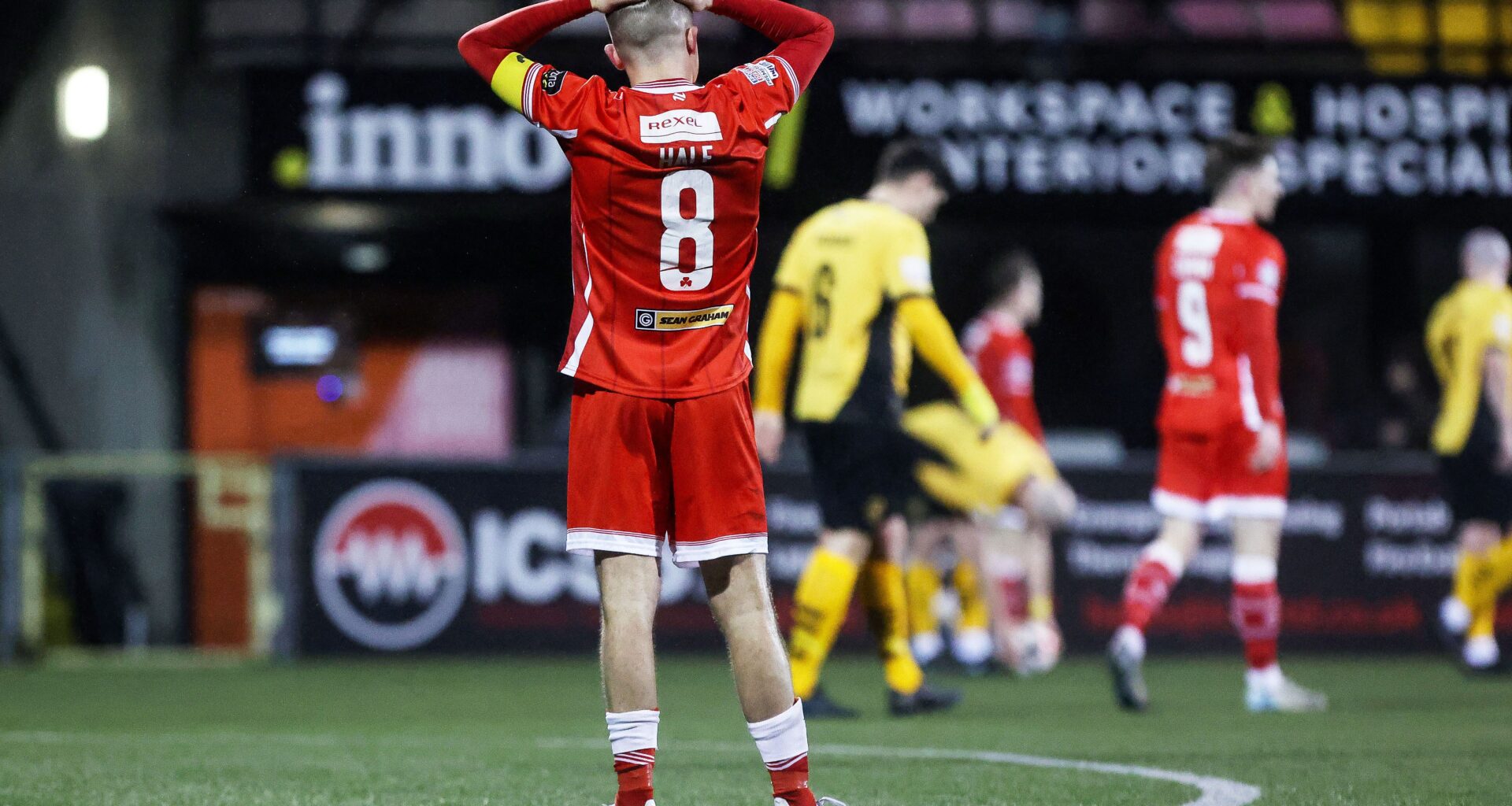 NOT AGAIN: Captain Rory Hale looking dejected after shootout defeat