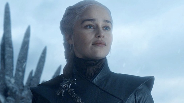 Daenerys wearing leather armor in Game of Thrones